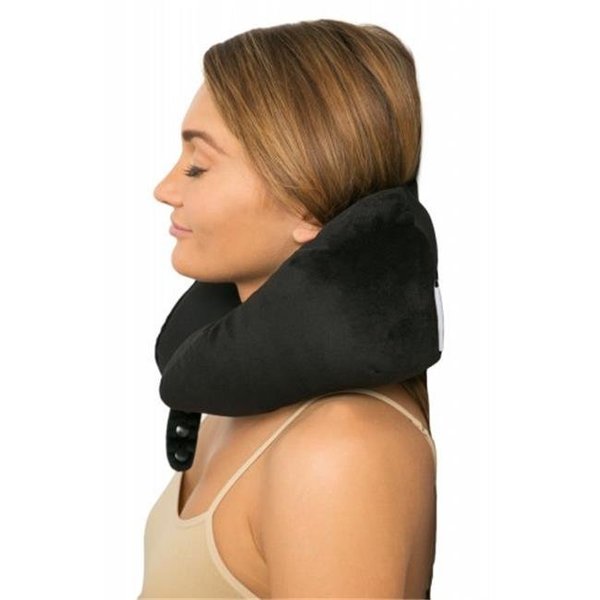 Final Destination Fly Right Travel Pillow With Bulit-In Eye Mask; Black FI656011